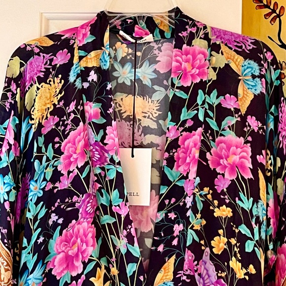 🌺🎉HP🎉🌺 NWT Spell & The Gypsy Butterfly Short Robe - Picture 7 of 16